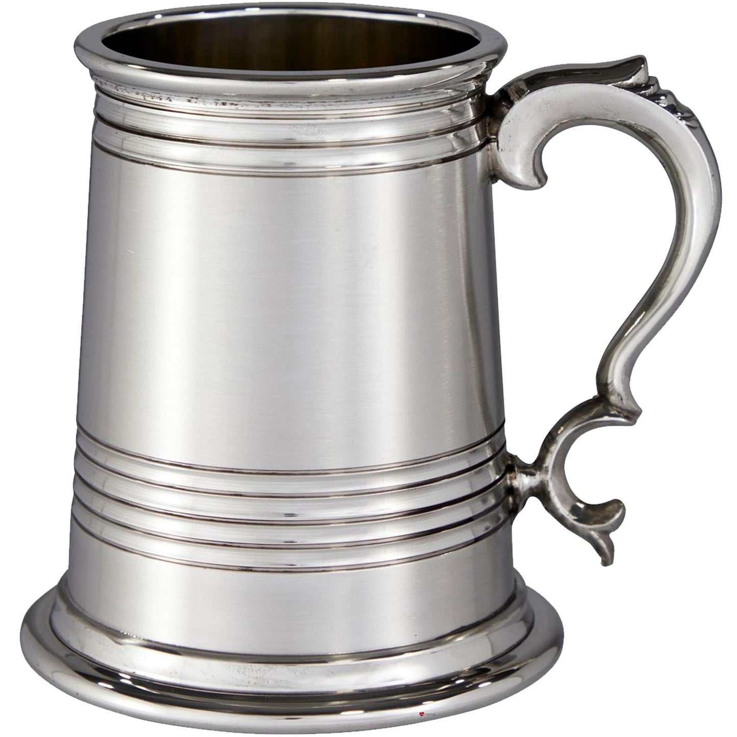 Pewter Heavy Tankard 1 Pint Worcester Deep Lined Satin Perfect for Engraving