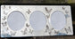 Triple Pewter Photo Frame Butterfly Design 3 x 2 Inch Perfect for Engraving