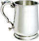 Pewter Tankard 1 Pint Jacobean Shaped Double Lines Perfect for Engraving