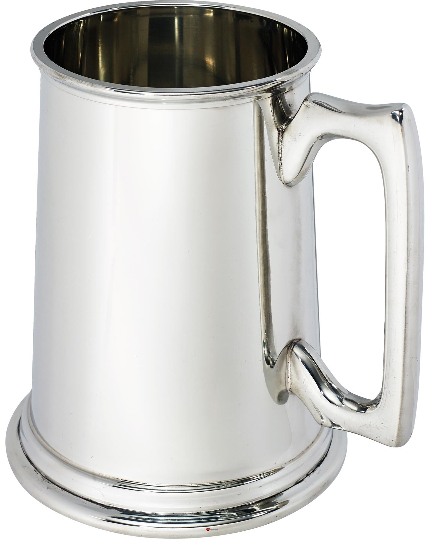 Pewter 2 Pint Tankard Giant Straight Style Square Handle Perfect for Engraving