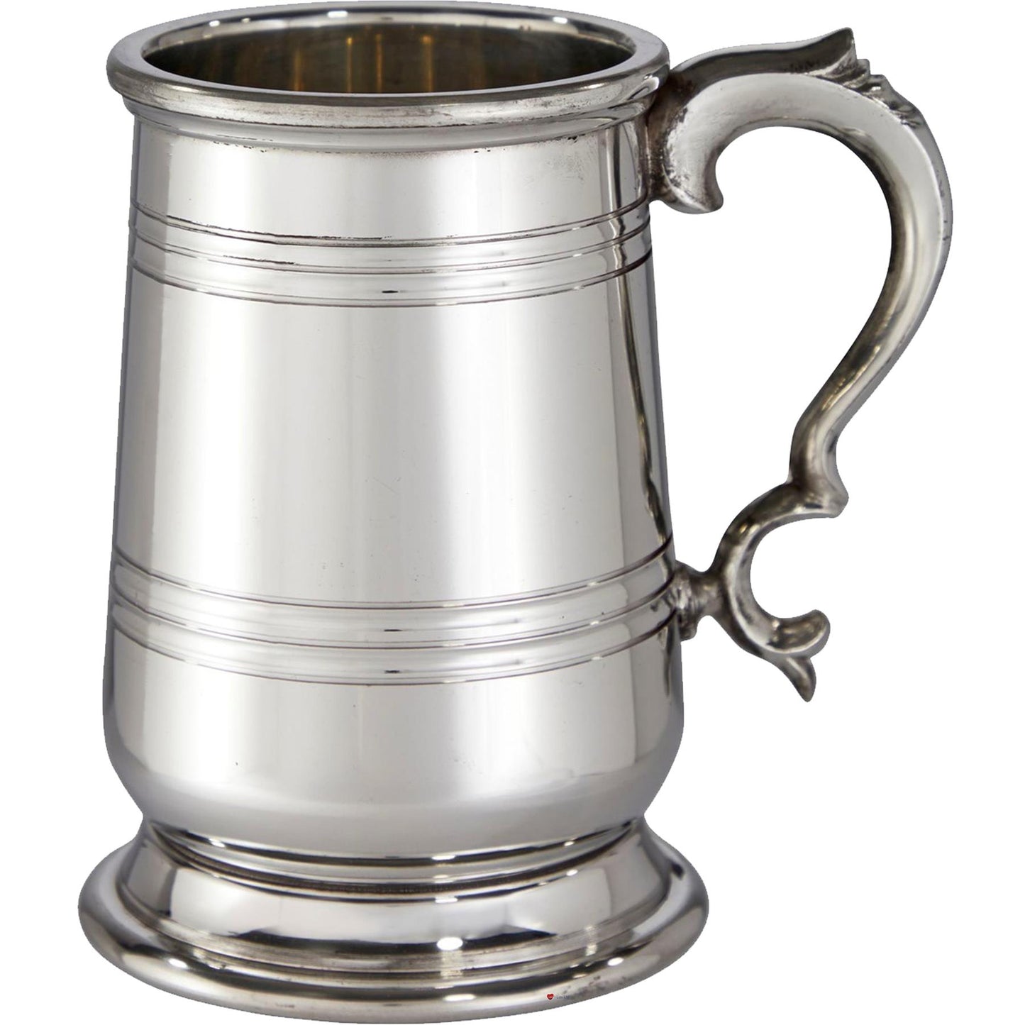 Pewter Extra Heavy Tankard 1 Pint Howard Deep Lined Style Perfect for Engraving