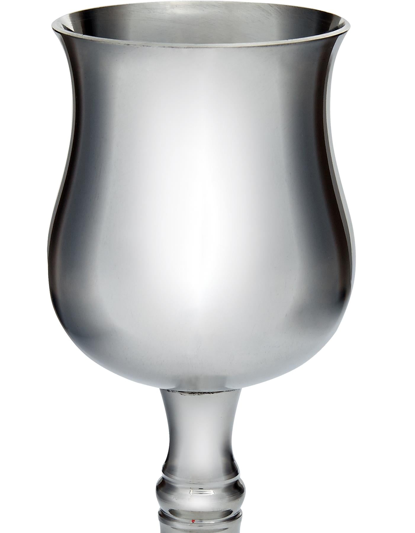 Pewter Georgian Wine Goblet Large 300ml Bright Polished Perfect for Engraving