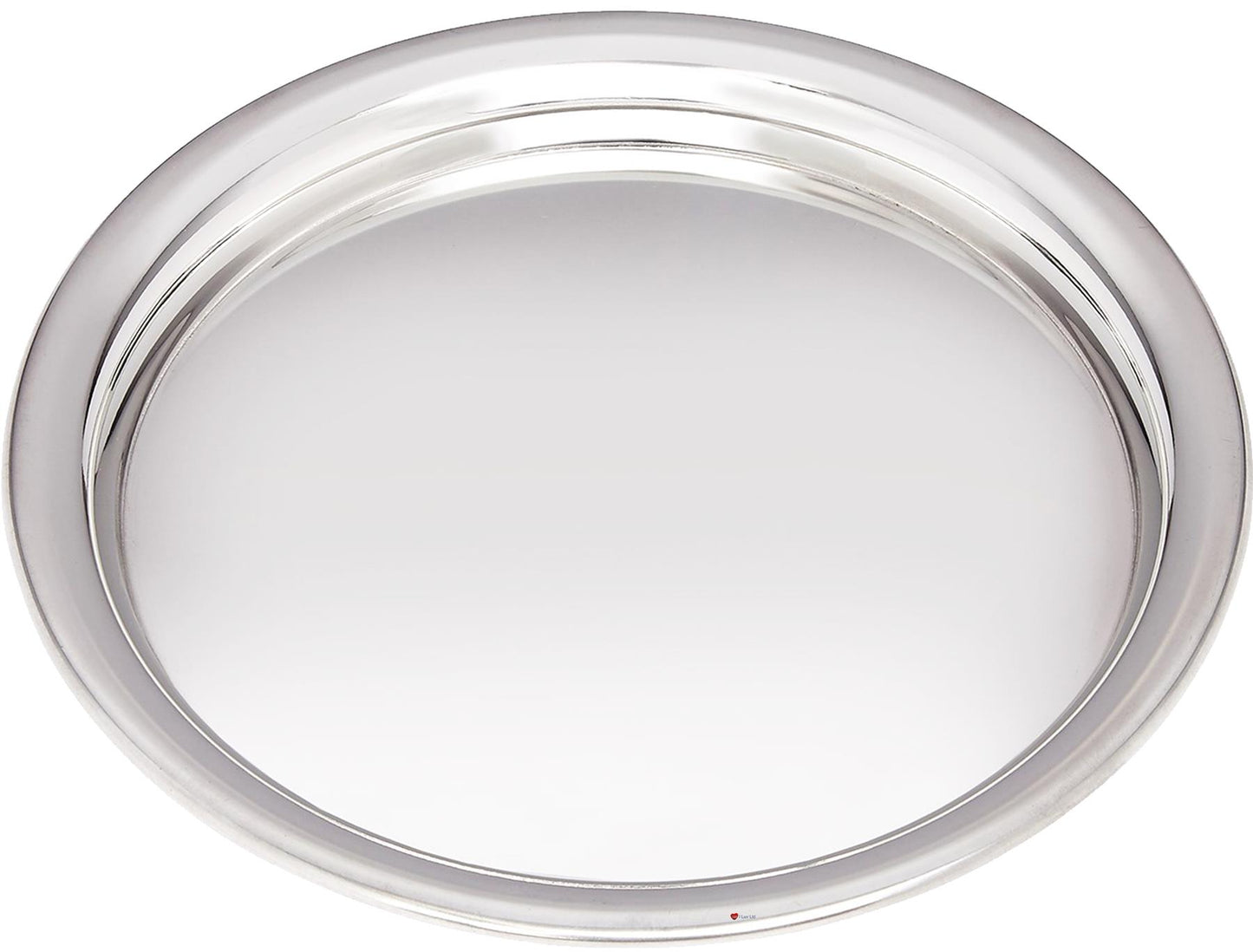 Small Round Pewter Tray Salver 170mm Wide Bright Polished Perfect for Engraving