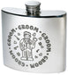 4oz Pewter Hip Flask Wedding Groom Polished Screw Top Perfect for Engraving