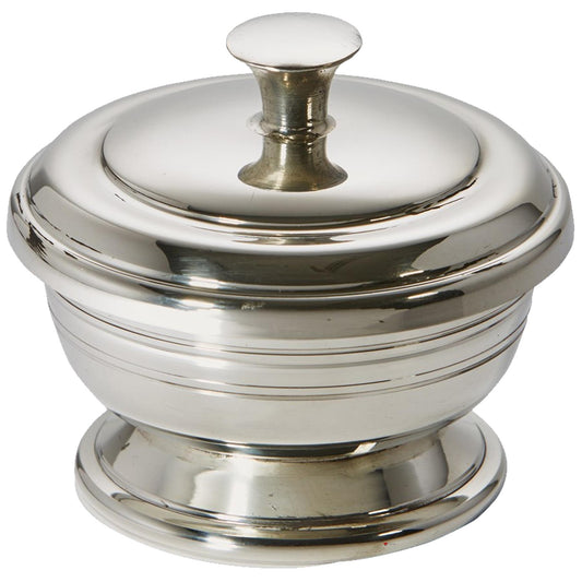 Shaving Soap Dish Or Bathroom Hand Soap Holder in Pewter