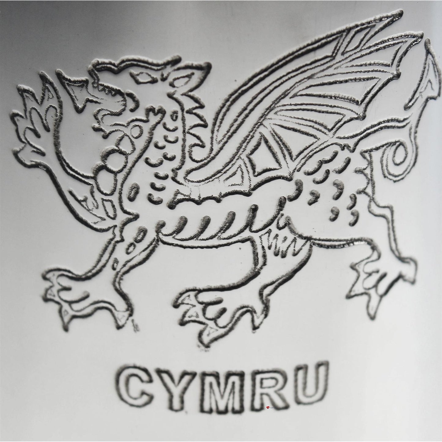 1 Pint Pewter Tankard Welsh Dragon Design Square Handle Perfect for Engraving