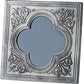 Single Photo Frame 4 x 4 Inch Medieval Quatrefoil Pattern Perfect for Engraving