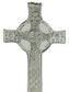 Crucifix Cross Scottish Celtic Iona Fine Pewter Free-standing 50mm