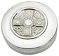 Trinket Boxes Pewter Round with Circular Insert Lid Featuring Iona Cross 90mm 50mm