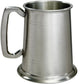 Pewter Tankard 1 Pint Plain Double Line Antique Handle Perfect for Engraving