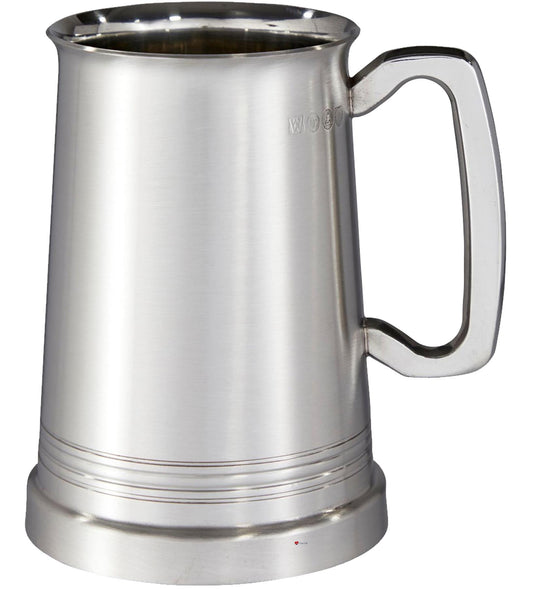 Pewter Extra Heavy Tankard 1 Pint Hereford Satin Touchmark Perfect for Engraving