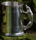 Pewter Tankard 1 Pint Plain Double Lines Fox Handle Perfect for Engraving