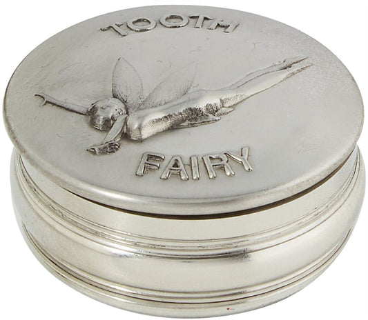 Children's Pewter 50mm Tooth Fairy Keepsake Tin Christening Gift