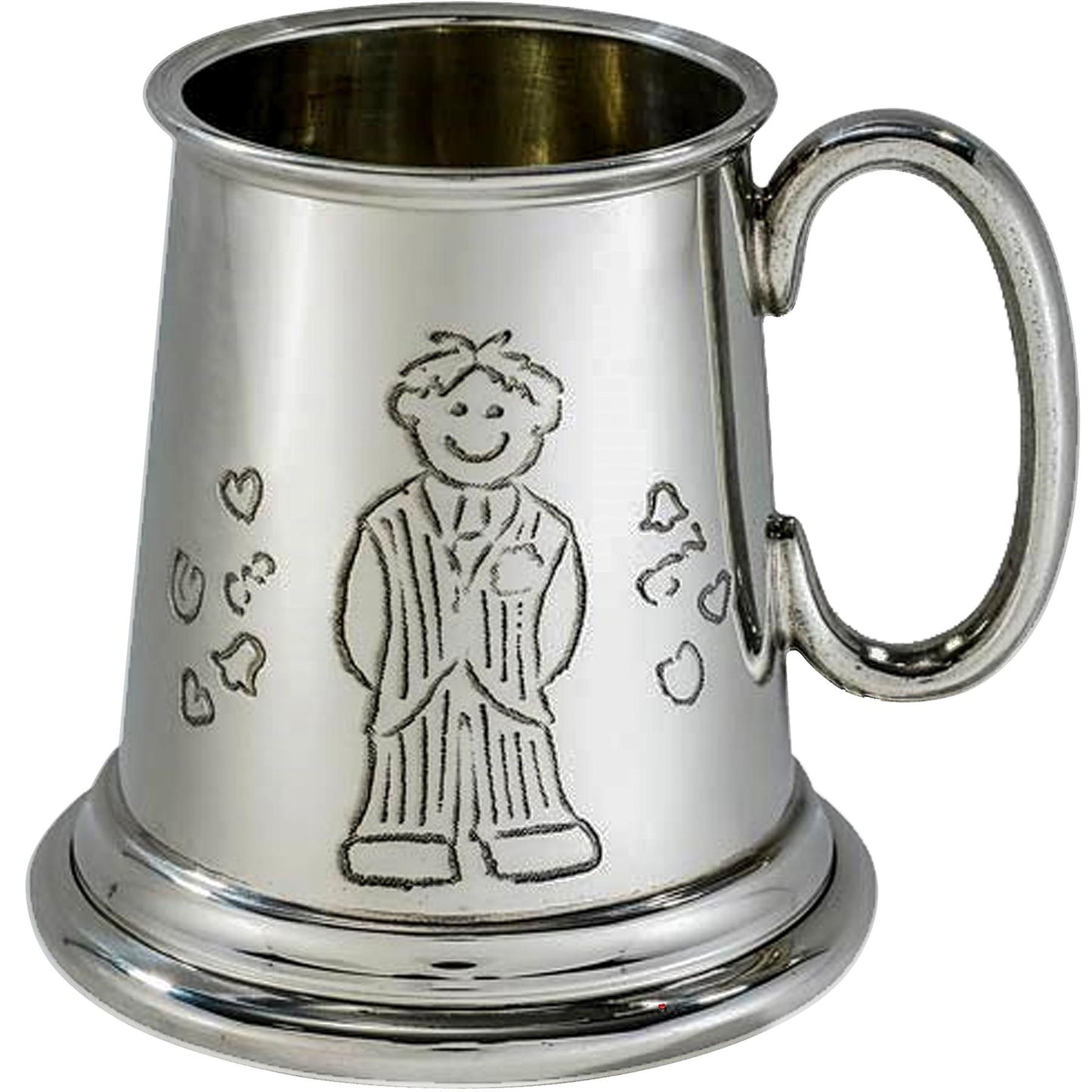 Quarter Pint Page Boy Wedding Tankard Pewter Perfect for Engraving