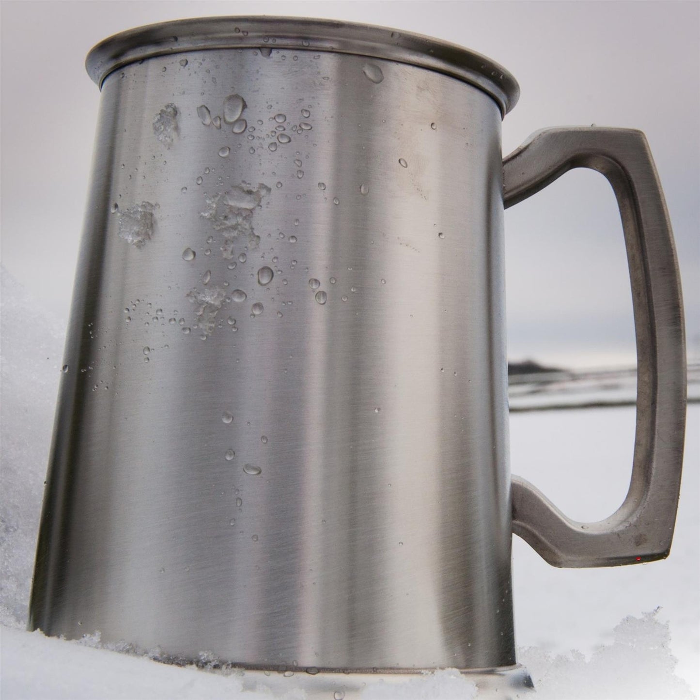 Pewter Tankard 1 Pint Plain Satin Square Handle Perfect for Engraving