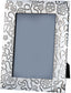 Pewter Single Photo Frame Yorkshire Rose Pattern 6x4 Inch Perfect for Engraving