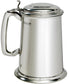 Pewter Lidded Tankard 1 Pint Polished with Touchmark Perfect for Engraving