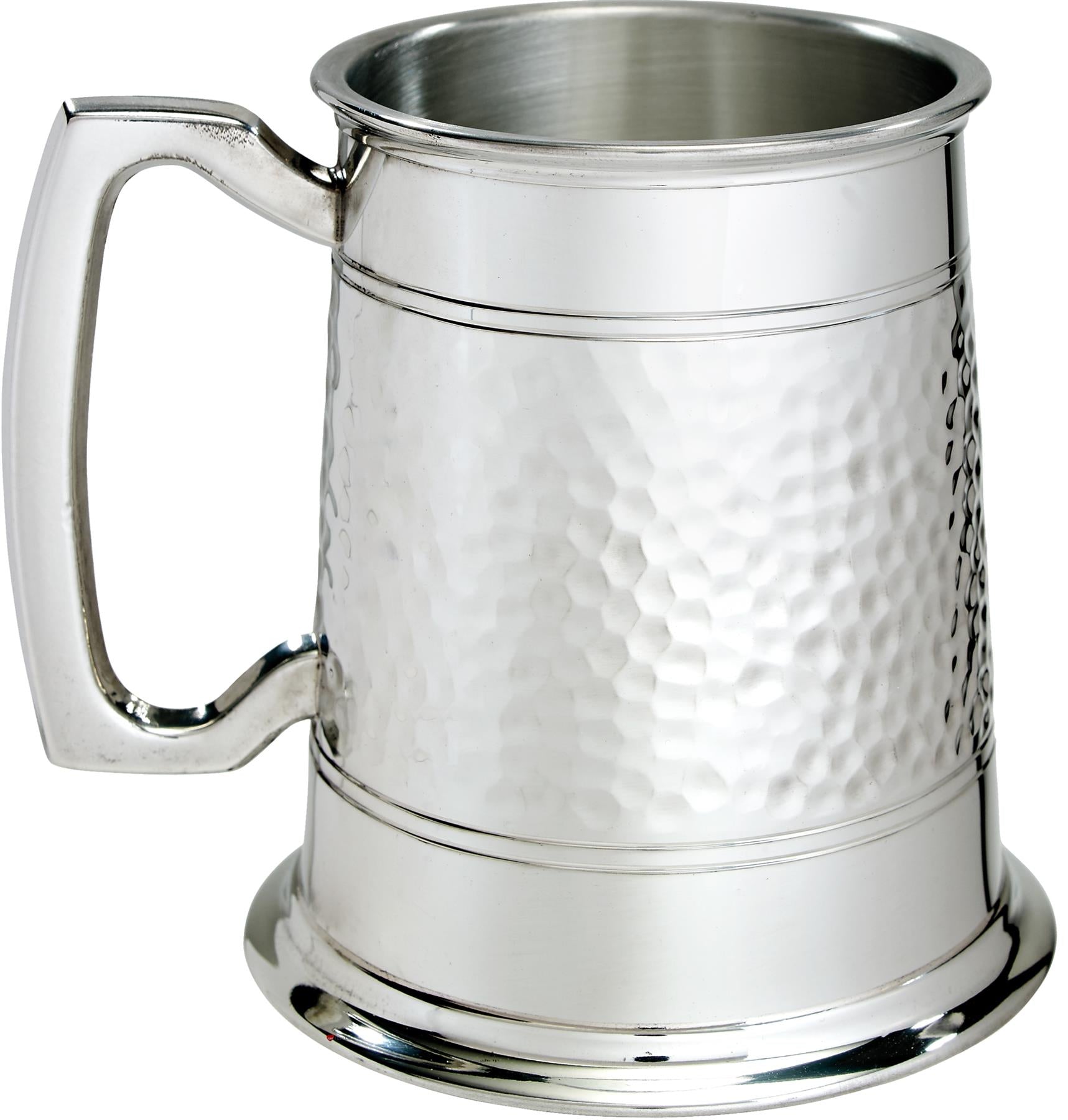 Pewter Tankard 1 Pint Double Lined Antique Style Handle Perfect for Engraving