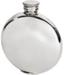 4oz Round Pewter Hip Flask in Plain Bright Polished Screw Perfect for Engraving