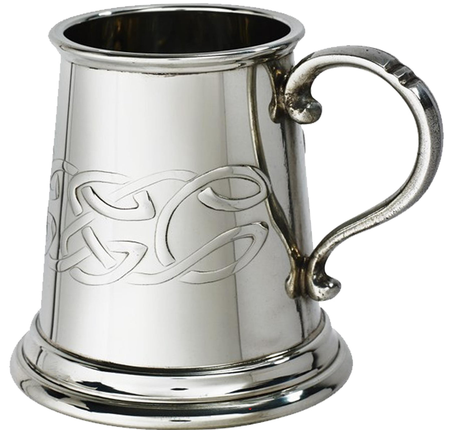 Child's Quarter Pint Christening Mug Pewter Tankard Handle Perfect for Engraving