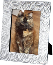 Pewter Single Photo Frame Hammered Pattern 7 x 5 Inch Perfect for Engraving