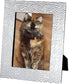 Pewter Single Photo Frame Hammered Pattern 7 x 5 Inch Perfect for Engraving