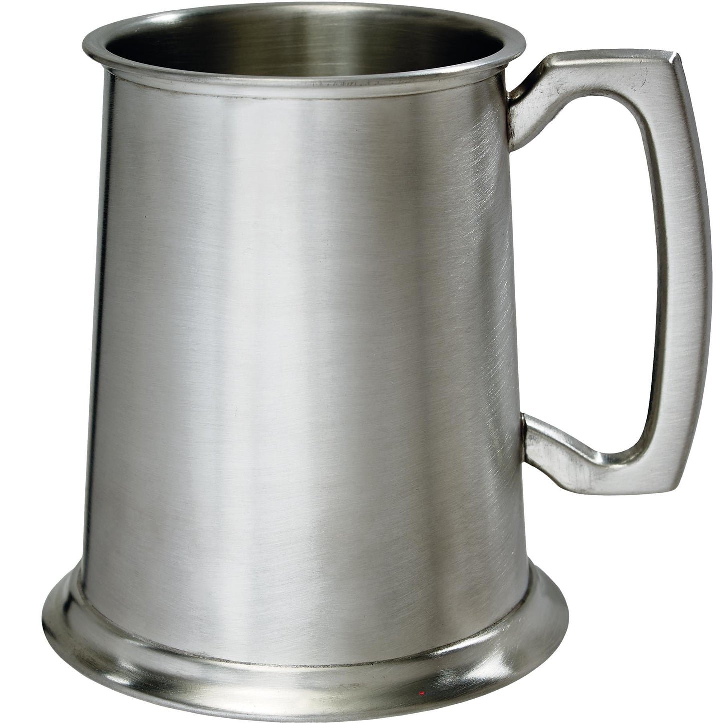 Pewter Tankard 1 Pint Plain Satin Square Handle Perfect for Engraving