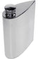 4oz Pewter Hip Flask in Teardrop Shaped Polished Screw Perfect for Engraving