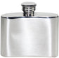 2oz Pewter Flask Kidney Shaped in Plain Polished Screw Top Perfect for Engraving