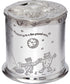 Child's Pewter Money Box Owl and The Pussycat Poem Embossed Around the Body