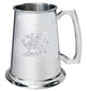 Welsh Dragon Embossed 1pt Tankard Handmade Traditional Shape Engravable