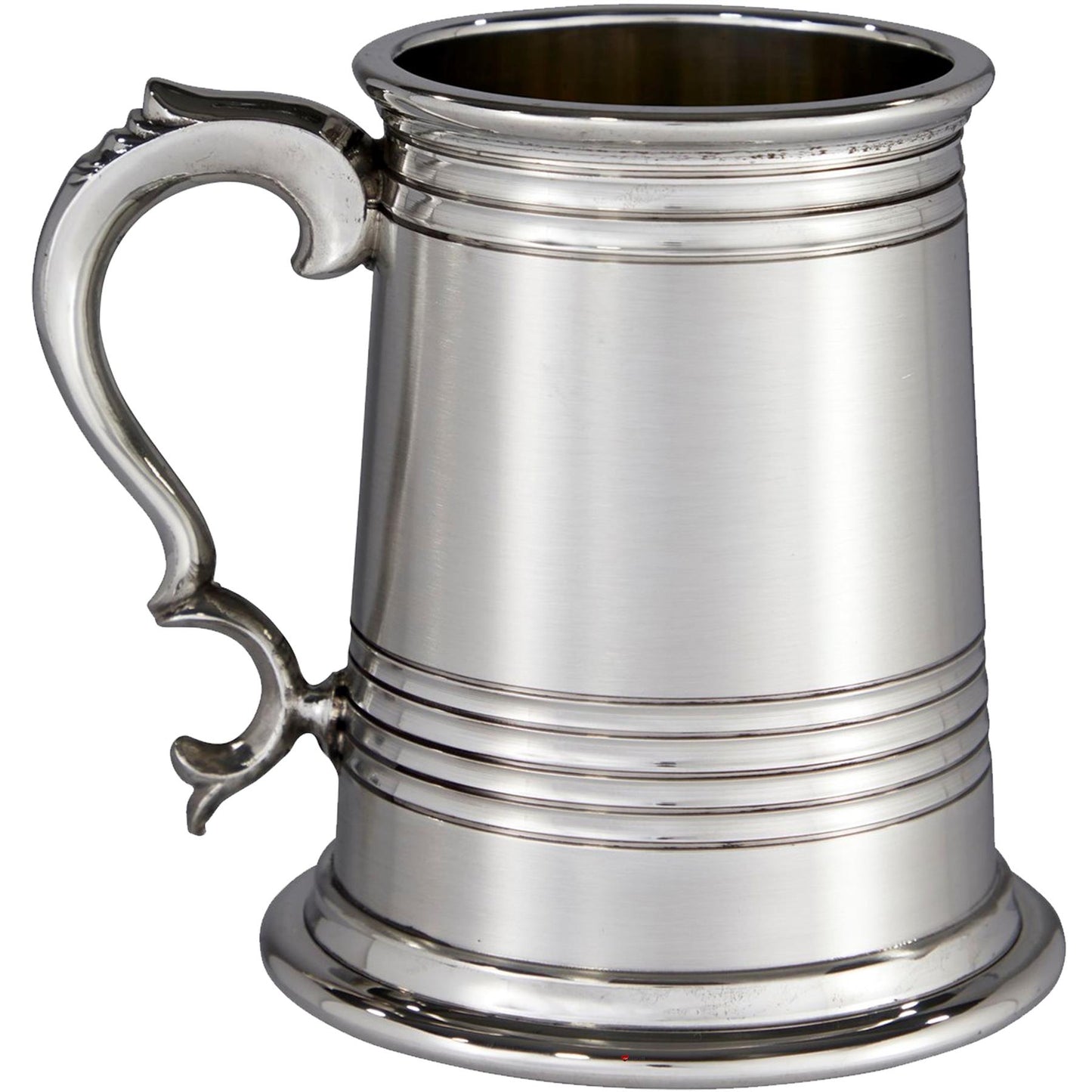 Pewter Heavy Tankard 1 Pint Worcester Deep Lined Satin Perfect for Engraving