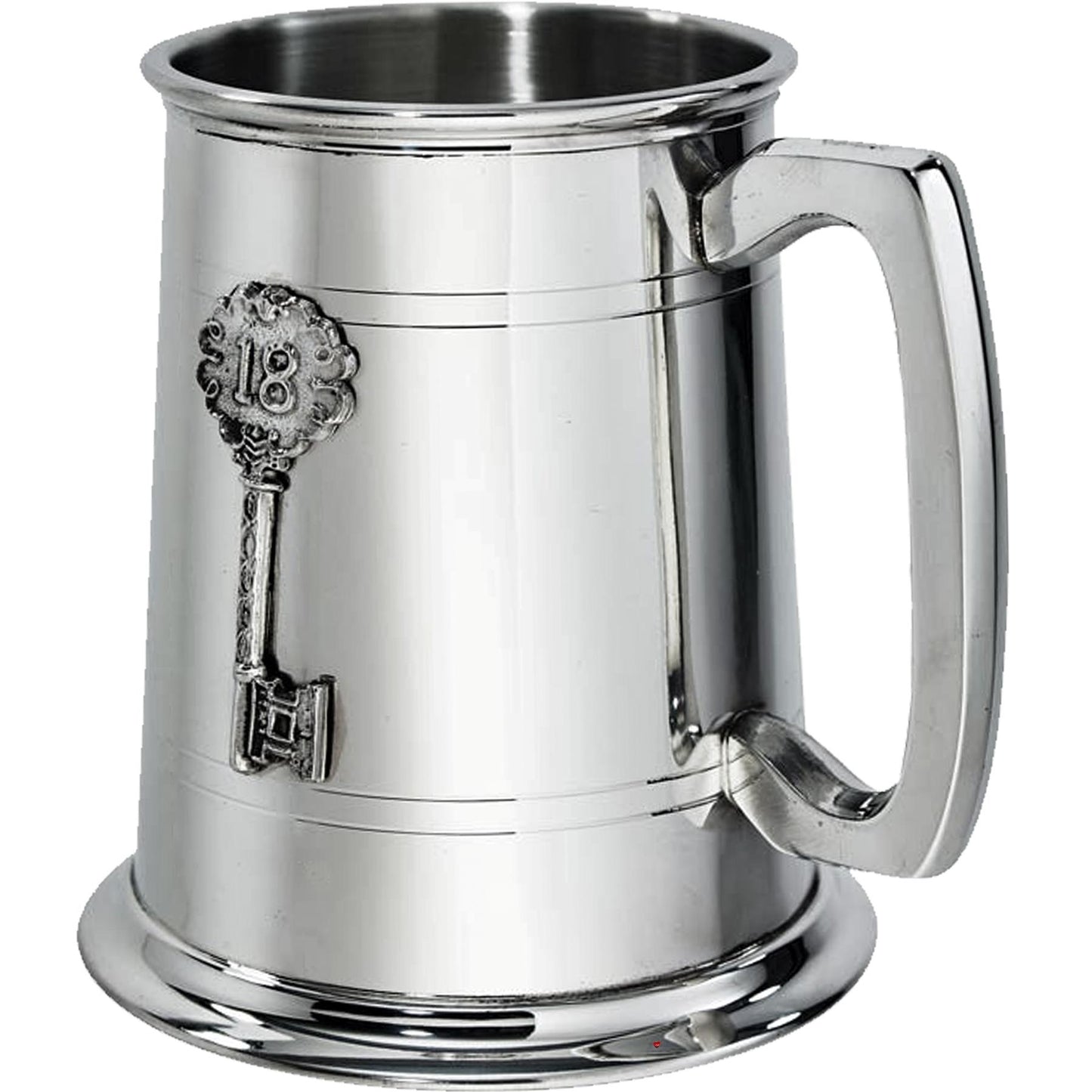 Pewter Beaker 18th Birthday Key 1 Pint Straight Shaped Perfect for Engraving