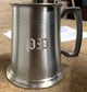 Pewter Tankard 1 Pint Plain Double Line Antique Handle Perfect for Engraving