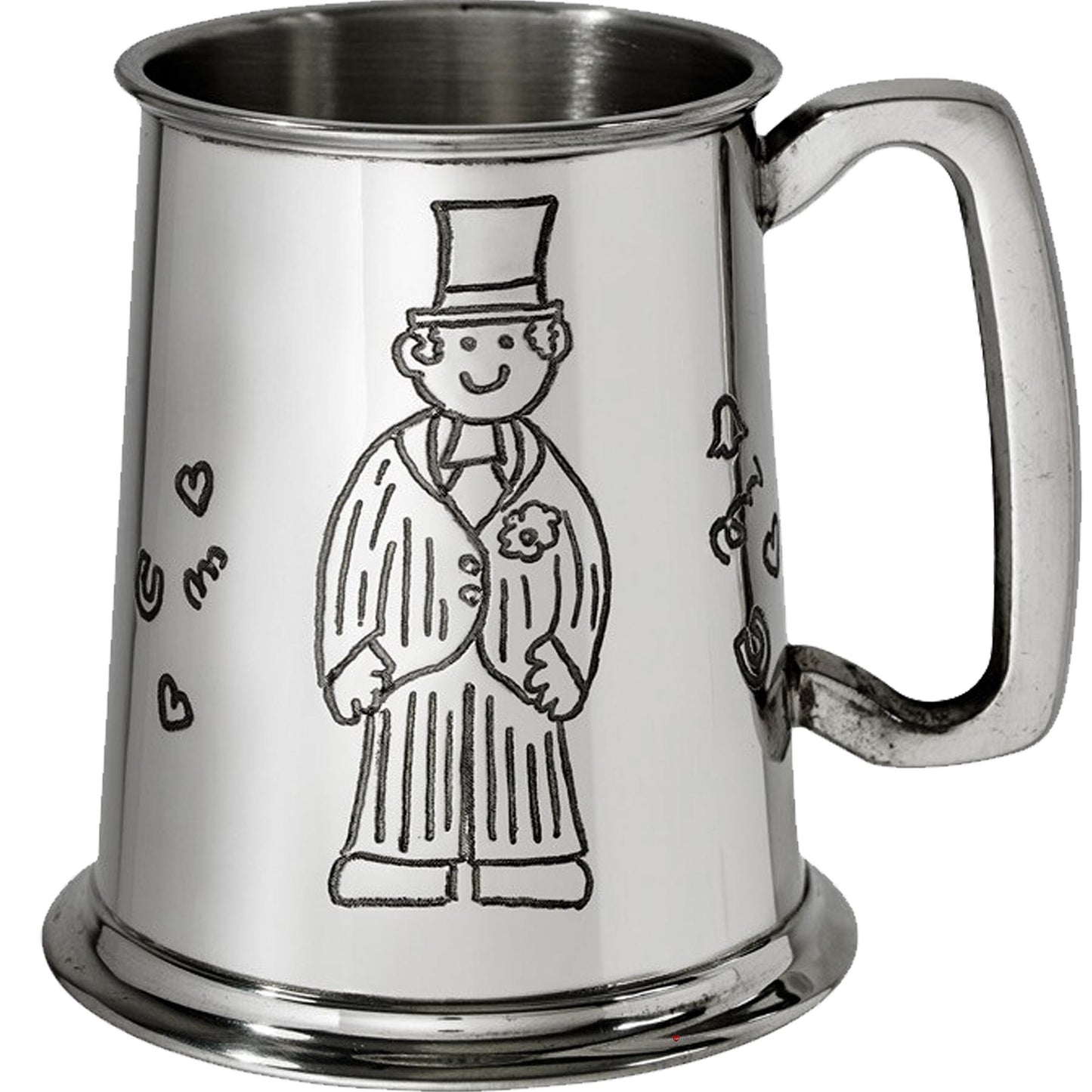 Pewter Tankard 1 Pint Father of the Bride Wedding Gift Perfect for Engraving