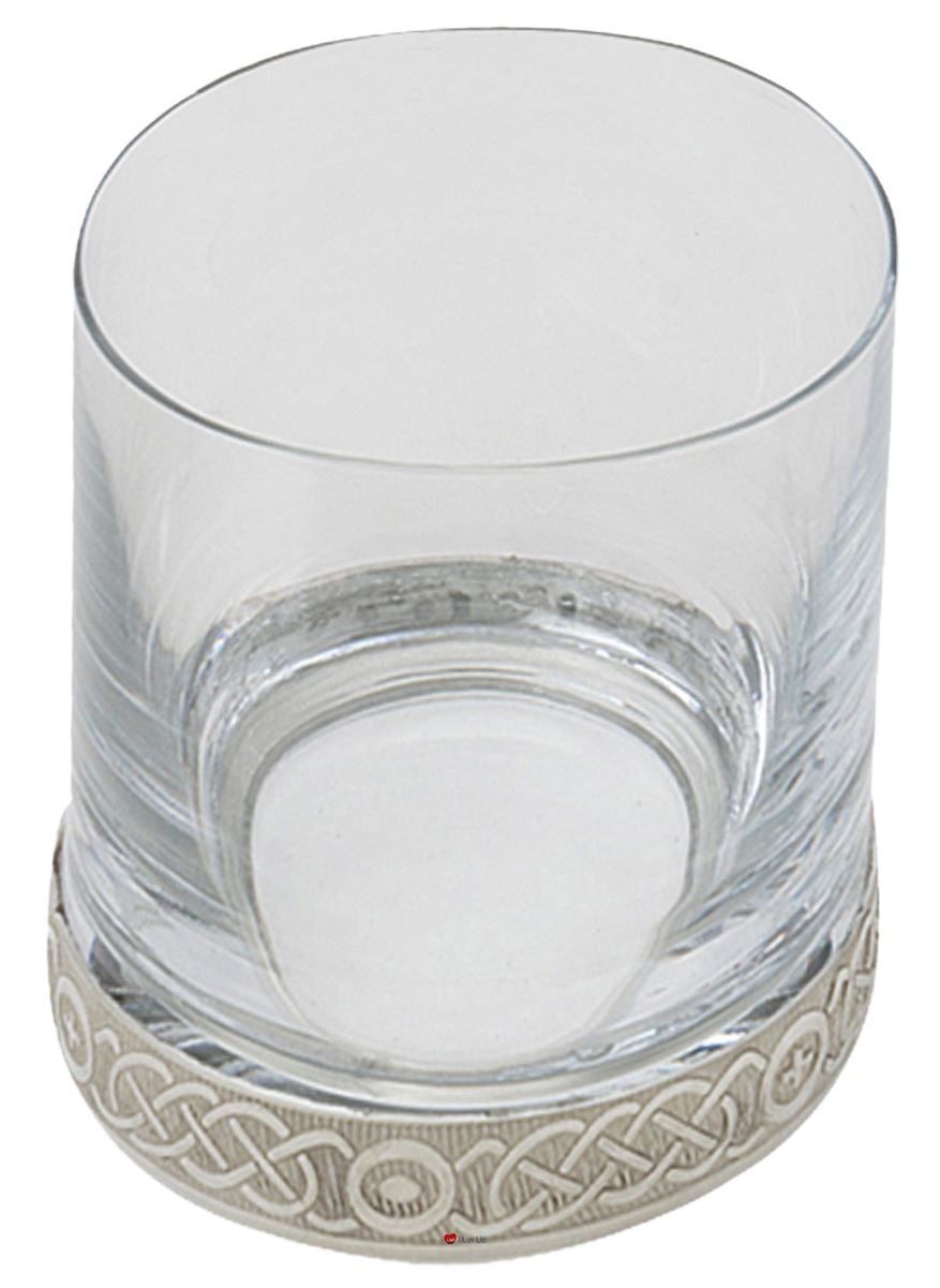 Whisky Tumbler with Celtic Designed Base 28cl