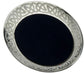 Pewter Flat Bowl in with Celtic Design and Blue Insert 110mm Hand Made