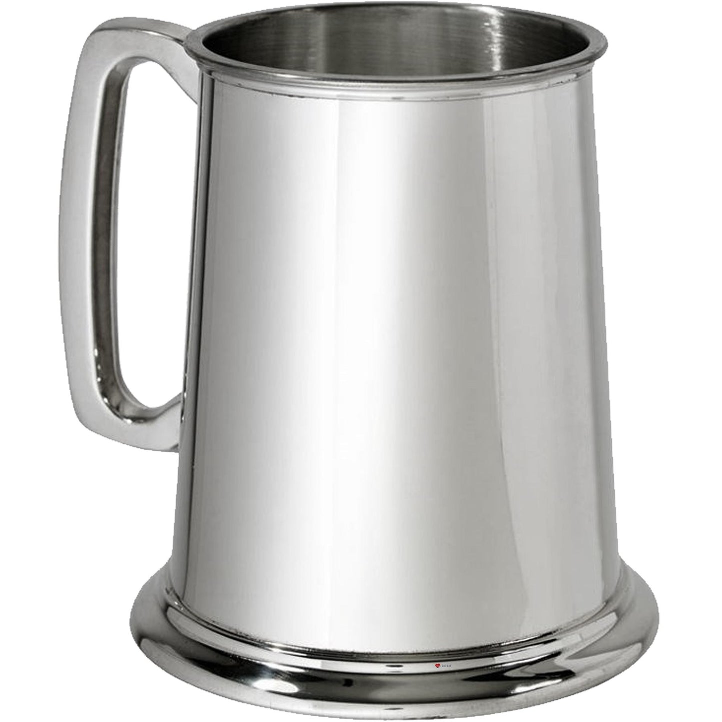 Pewter Tankard 1 Pint Bright Finish with Three Lions Motif Perfect for Engraving