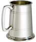 Pewter Glass Bottom Tankard 1 Pint Double Lines Touchmark Perfect for Engraving