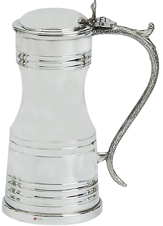 Traditional Scottish Tankard 0.75pt Tappit Hen Lid Ideal For Engraving Pewter