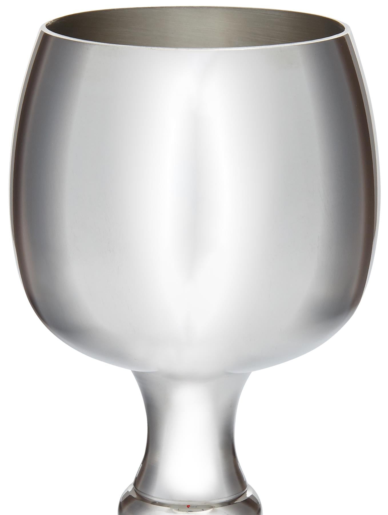 Tulip Shaped Goblet Pewter 300ml Bright Polished Finish Perfect for Engraving