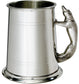 Pewter Tankard 1 Pint Plain Double Lines Fox Handle Perfect for Engraving