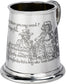 Quarter Pint Mug Baa Black Sheep Christening Gift Pewter Tankard Scroll Handle