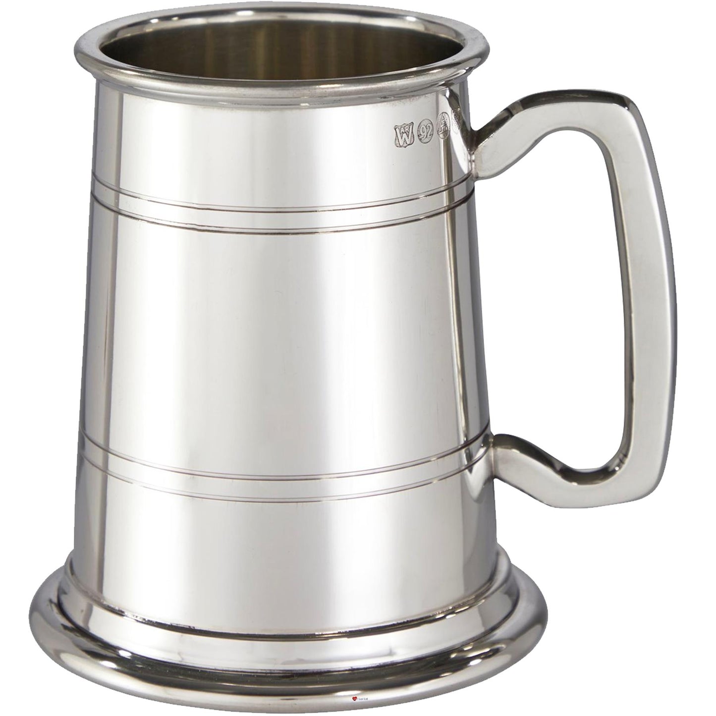 1 Pint Pewter Tankard Suffolk Design with Squared Handle Perfect for Engraving