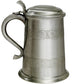 Pewter Lidded Tankard 1 Pint Medieval Style Swan Handle Perfect for Engraving