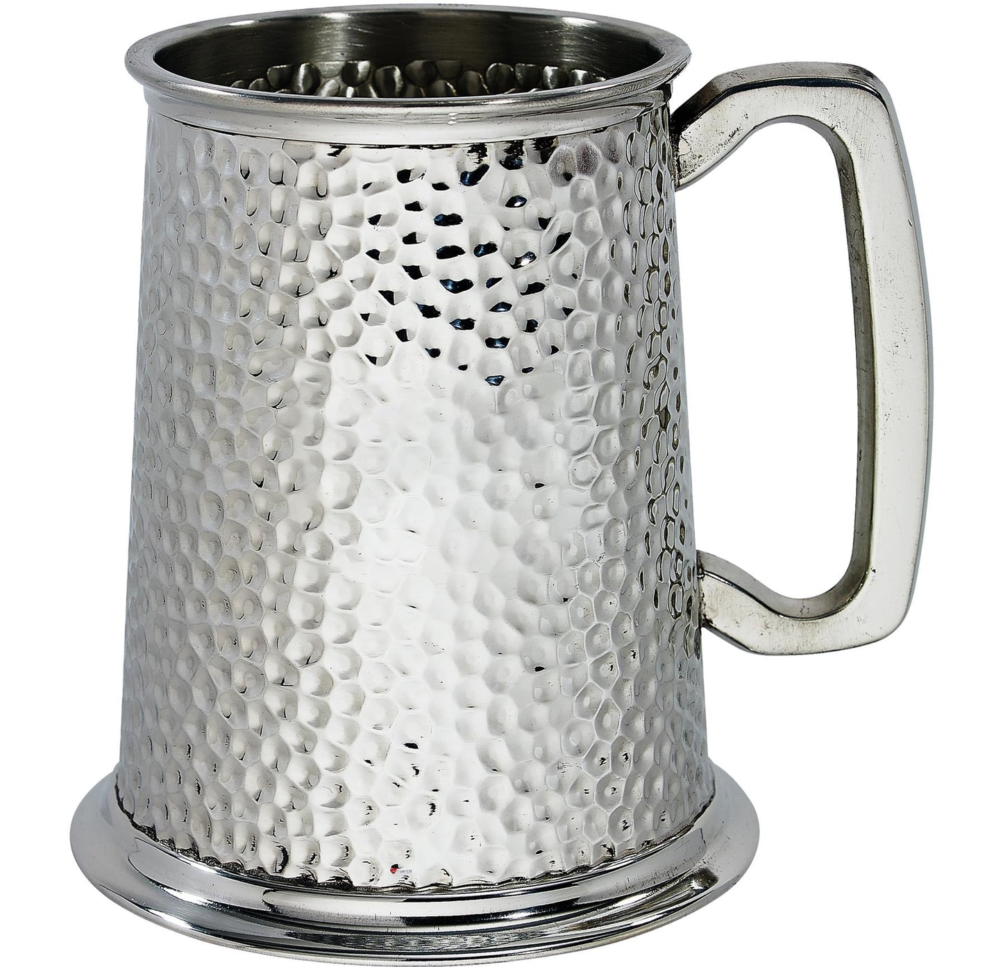 Pewter Tankard 1 Pint All Hammered Finish with Space Perfect for Engraving