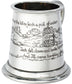 Quarter Pint Mug Jack and Jill Christening Gift Pewter Tankard Scroll Handle