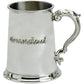 Pewter Tankard Handmade Embossed "Grandad" Ornate Handle Engravable