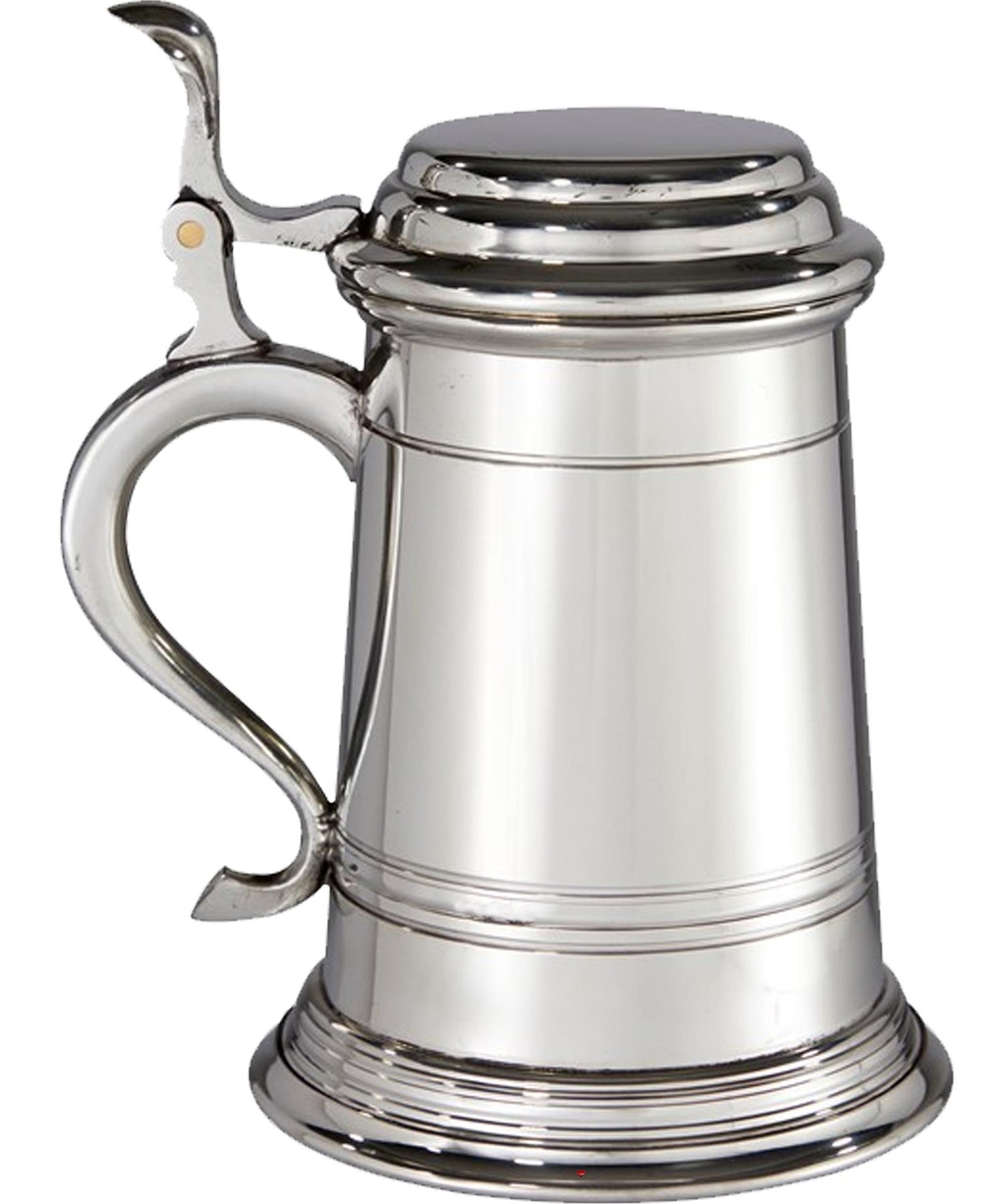 Pewter Extra Heavy Lidded Tankard 1 Pint Balmoral Style Perfect for Engraving