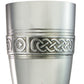 Pewter Celtic Banded Champagne Flute and Wine Goblet 6" 7" Wedding Gift